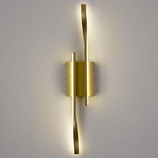 6.3 in. 1 light Gold Modern Wall Sconce with Metal Shade