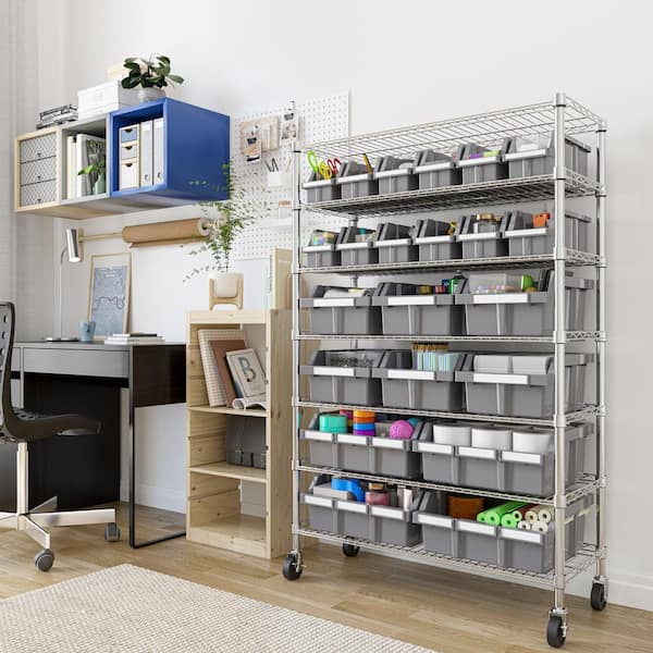 マーベル コンテナラック Seville Classics 7-Tier Commercial NSF Certified 22-Bin Rack