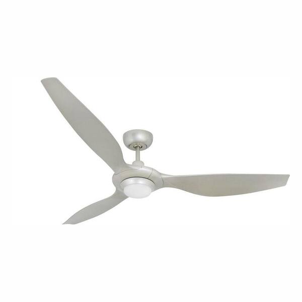 TroposAir Vogue Plus 60 in. LED Indoor/Outdoor Brushed Nickel Ceiling Fan