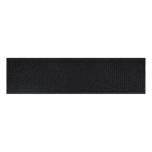 Mohawk Home Honeycomb Black 9 in. x 35 in. Rubber Stair Tread Cover