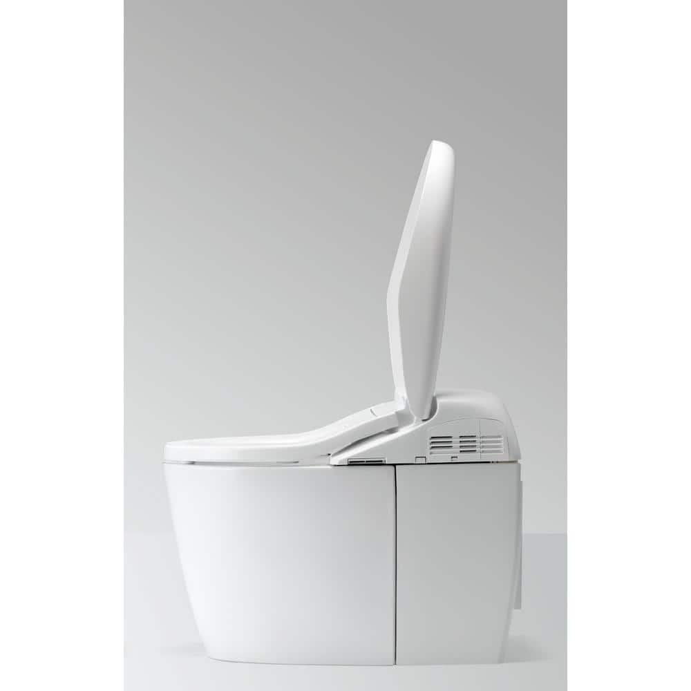 High Efficiency White Ceramic Dual Flush Elongated Toilet with Bidet