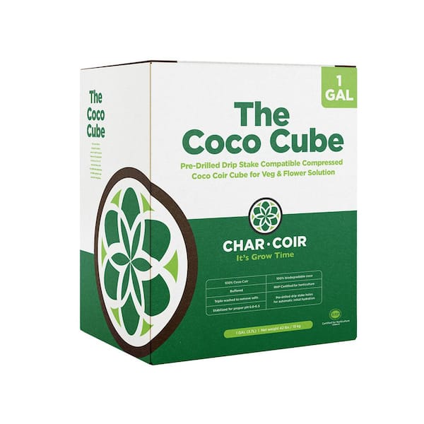 32-Count Coco Cube 1-Gal RHP Certified Compressed Coco Coir Growing Medium for Vegetative and Flowering Stages (1-Pack)