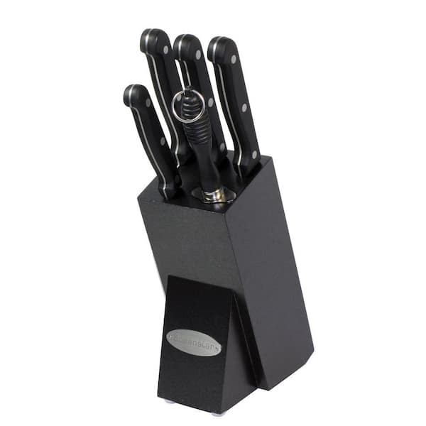 Oceanstar Contemporary 6-Piece Knife Set with Block