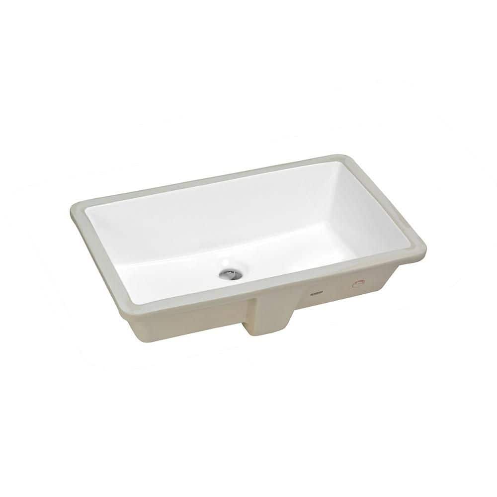 Architectura 21.63 in. x 13.75 in. Undermount Bathroom Sink with Curved Basin in White Vitreous China price history on PriceWatchPro