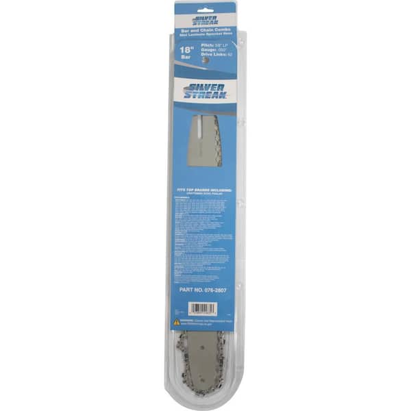 Stens 18 in. Bar and 62 DL Chainsaw Chain Combo for Cub Cadet CS3916, Silver Streak BCM1501862-1041SS