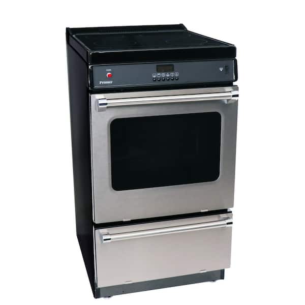 20 in. 2.42 cu. ft. 4 Element Burner Electric Range in Stainless Steel