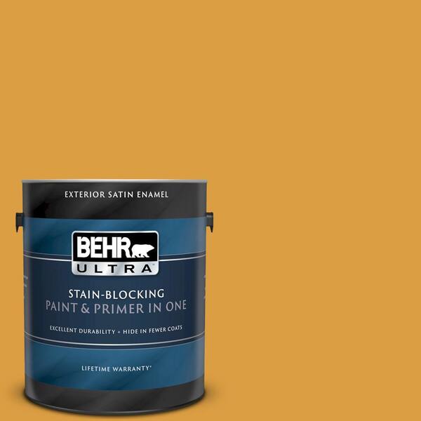 BEHR ULTRA 1 gal. #UL150-3 Solar Fusion Satin Enamel Exterior Paint and Primer in One
