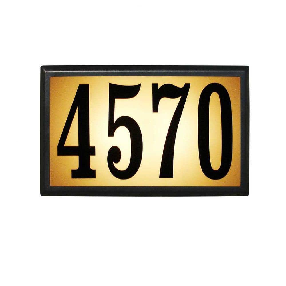 Rectangular Aluminum Lighted Address Plaque price history on PriceWatchPro