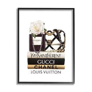 Louis Vuiton Black and Gold Suitcase Wall Art