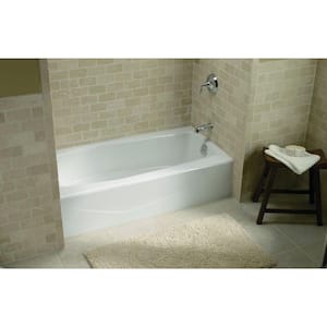 Villager 60 in. x 30.25 in. Soaking Bathtub with Right-Hand Drain in Biscuit