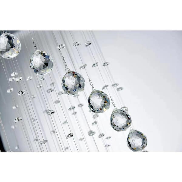 GDNS 12 Pcs Lights Chandeliers Firework LED Light Stainless Steel Crystal Pendant Lighting - View #11