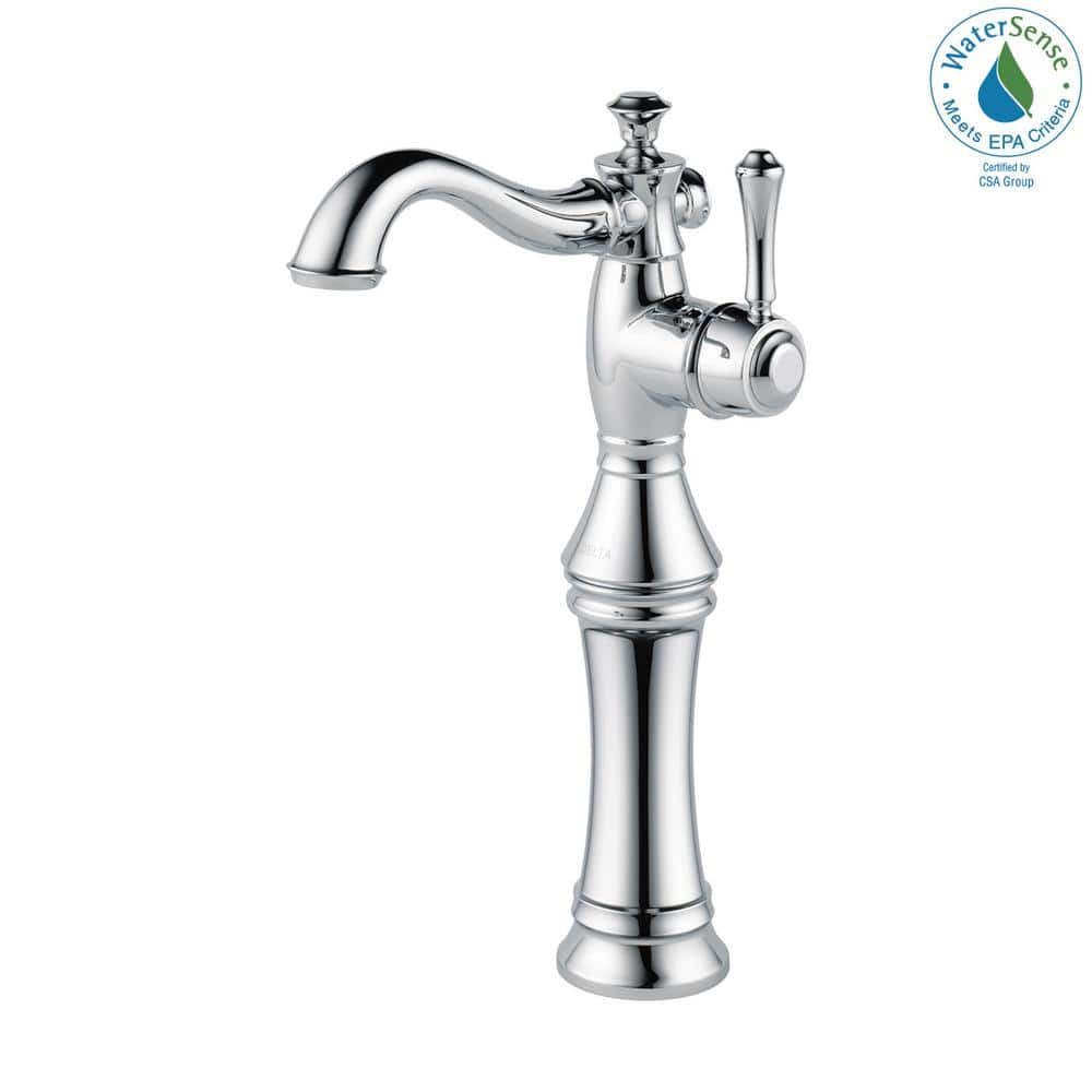 Stainless Steel Modern Vessel Bathroom Faucet in Chrome