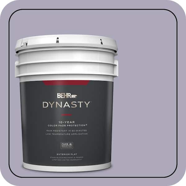 BEHR DYNASTY 5 gal. #650E-3 Plum Blossom Flat Exterior Stain-Blocking Paint & Primer