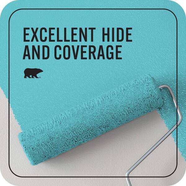 BEHR PREMIUM PLUS 1 gal. #P470-4 Paradise Sky Semi-Gloss Enamel