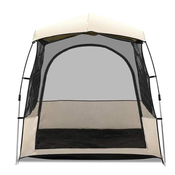 BOZTIY Sport Tent with Removable Top Cover and Sealed Outdoor Bubble Tent Screen Room with Mesh Windows (Mesh, 1-4 People)