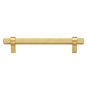 5 in. (128 mm ) Center-to Center Brass Gold Knurled Bar Pull (10-Pack )
