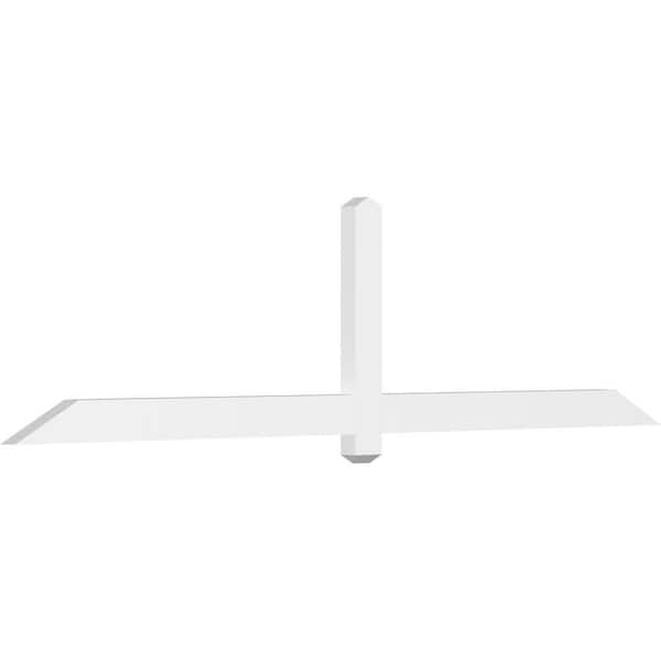 Ekena Millwork Eugene 96 in. W x 24 in. H x 2 in. D Signature Polyurethane Bracket