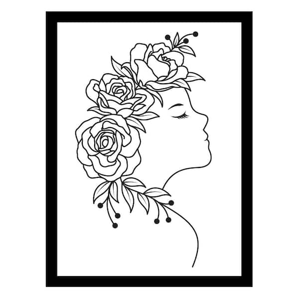 VENICE BEACH Collections Beauty From within Flowerhead by Unknown 1 Piece Framed Graphic Print Abstract Poster Art Print 18 in. x 14 in.