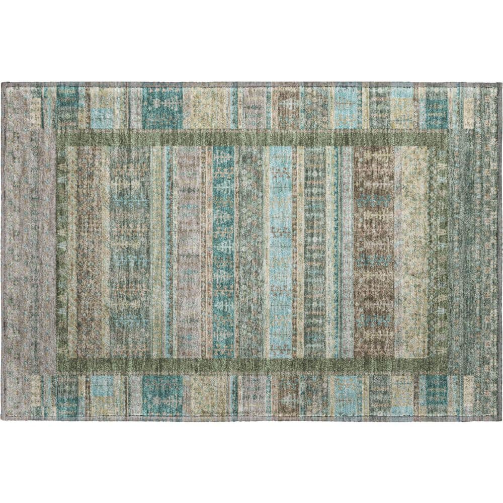 Mayfield Premium Machine Washable Abstract AMF2160 Aloe 2 ft. x 3 ft. Accent Rug price history on PriceWatchPro
