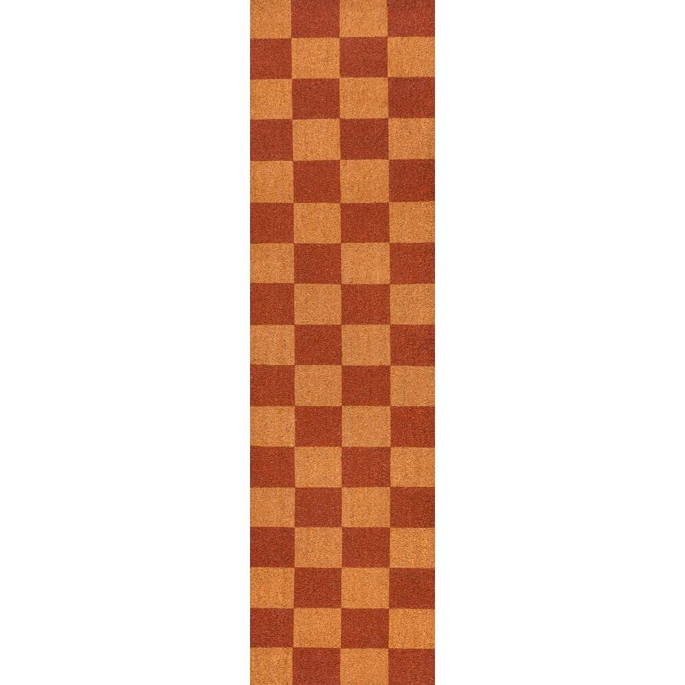 JONATHAN Y Peater Classic Casual Commerical Natural Coir Natural/Red ...