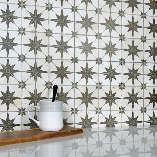 Harmonia Kings Star Nero 13 in. x 13 in. Ceramic Floor and Wall Tile (12.0 sq. ft./Case)