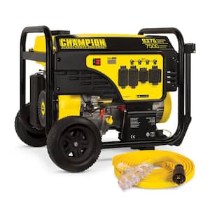 9375-Watt/7500-Watt Gas Powered Portable Generator with Electric Start and 25 ft. Extension Cord