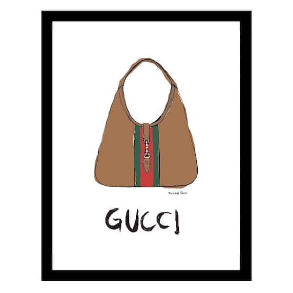 VENICE BEACH Collections Designer Handbag by Fairchild Paris 1-Piece Framed Graphic Print Abstract Poster Art Print 18 in. x 14 in.