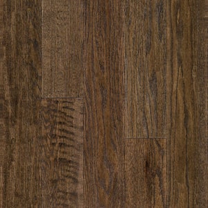 Take Home Sample - American Vintage Sunset Red Oak 5 in. x 7 in. Scraped Solid Hardwood Flooring