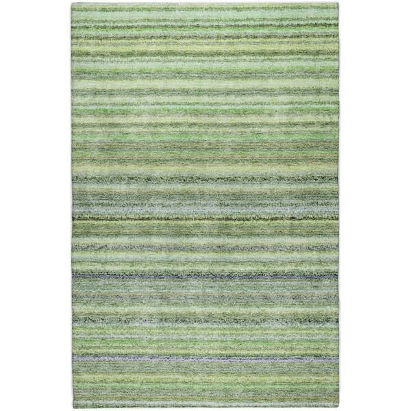 Dream Shag Premium Machine Washable Abstract ADS598 Green 10 ft. x 14 ft. Area Rug