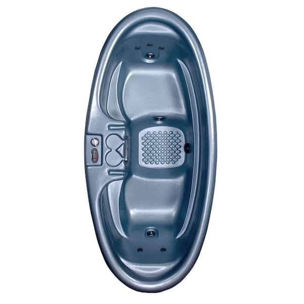 QCA Spas Capri 2-Person Plug and Play 8-Jet Spa with Dual-Level Seating and Hard Cover