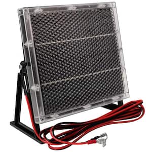 1-Watt 12-Volt Polycarbonate Solar Panel Charger for 12-Volt Craftsman Garage Door Opener 53918 Battery