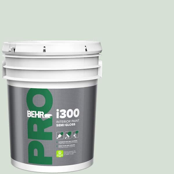 BEHR PRO 5 gal. #S410-1 River Mist Semi-Gloss Interior Paint