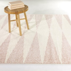 Lovell Pink 5 ft. x 7 ft. Striped Area Rug