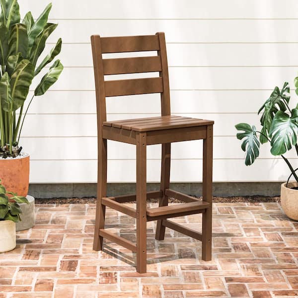 Grant Park Bar Side Chair in Teak