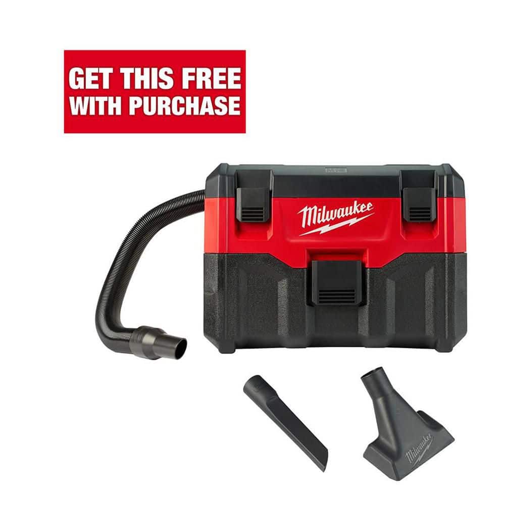 Milwaukee M18 18-Volt 2 Gal. Lithium-Ion Cordless Wet/Dry Vacuum (Vacuum-Only) 0880-20 - The Home Depot