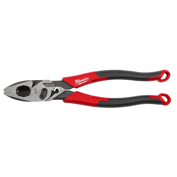Milwaukee Linesman Plier w/Comfort Grip/Crimper w/8 in. Long Nose