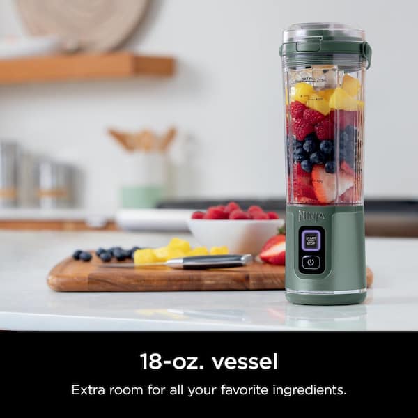 Portable blender with a unique mason jar-inspired design will