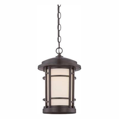 Designers Fountain Barrister 9 in. Burnished Bronze LED Post Lantern ...