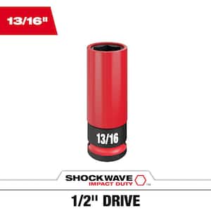 SHOCKWAVE 1/2 in. Drive 13/16 in. Lug Nut Impact Socket (1-Pack)