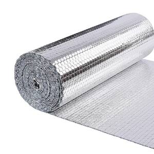 48in.Double Reflective Radiant Barrier Insulation Aluminum Foil Roll,Silver