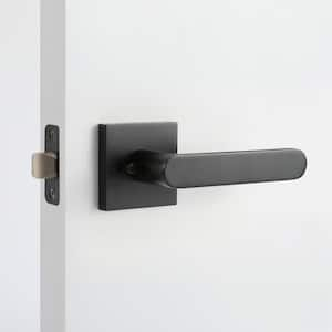 Chrystie Matte Black Privacy Bed/Bath Modern Door Handle (Left Hand)