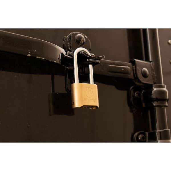 Brinks 2-1/4 in. (50 mm) Solid Brass 4-Dial Resettable Combination