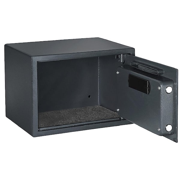 Unbranded - 0.67 cu. ft. Depository Digital Safe - Electronic Lockbox with Keypad and 2 Manual Override Keys