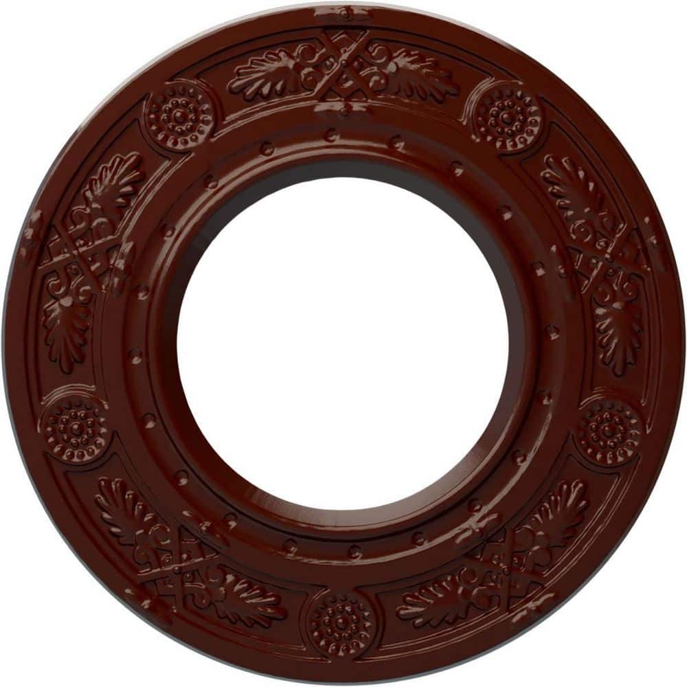 "1/2"" x 8"" x 8"" Polyurethane Daniela Ceiling Medallion, Brushed Mahogany" price history on PriceWatchPro