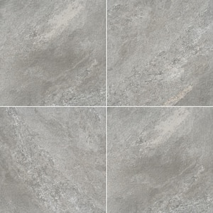Quarzo Gray 24 in. x 24 in. Porcelain Paver Floor and Wall Tile (8 sq. ft. / case)