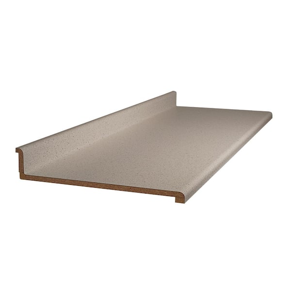 Hampton Bay 10 ft. Straight Laminate Countertop in Matte Sea Salt with Waterfall Edge and Integrated Backsplash