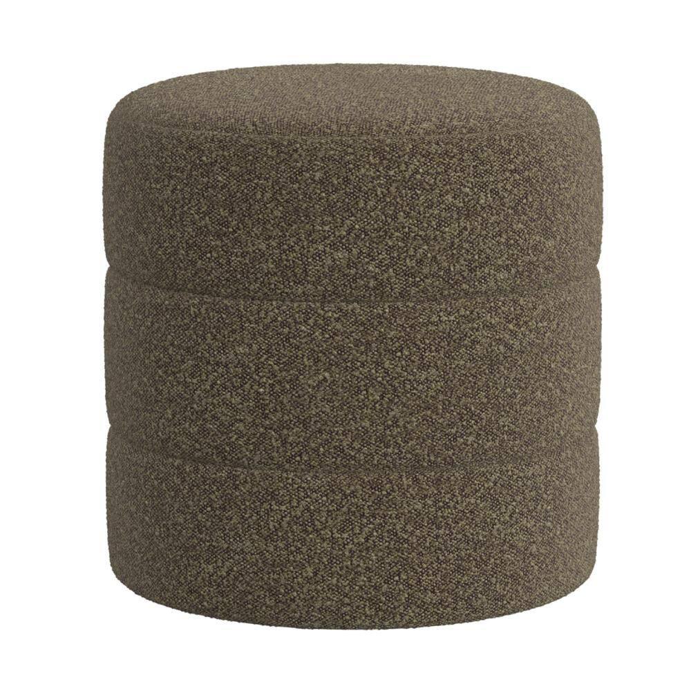 Sem Brown Fabric Round Accent Ottoman price history on PriceWatchPro