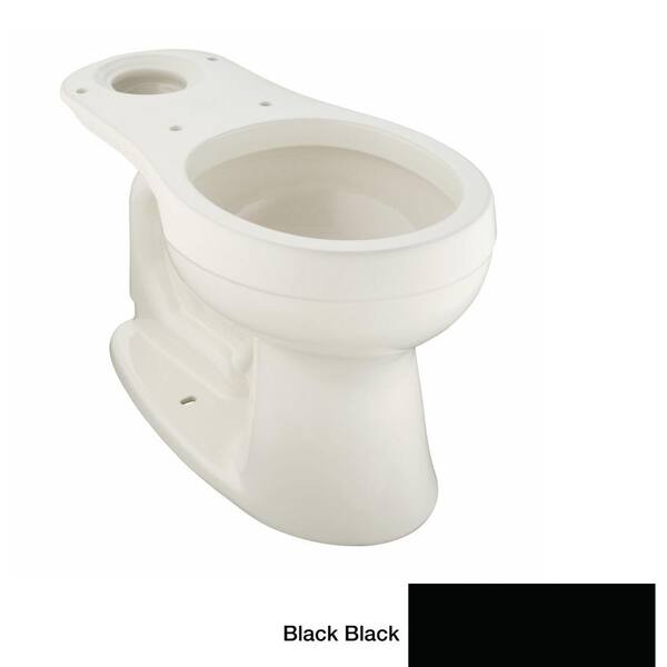 KOHLER Cimarron Round Front Toilet Bowl Only Less Seat in Black