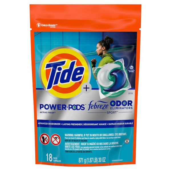 Tide Febreze Sport Power Pods Febreze Freshness Scent Laundry Detergent Pods (18-Count)