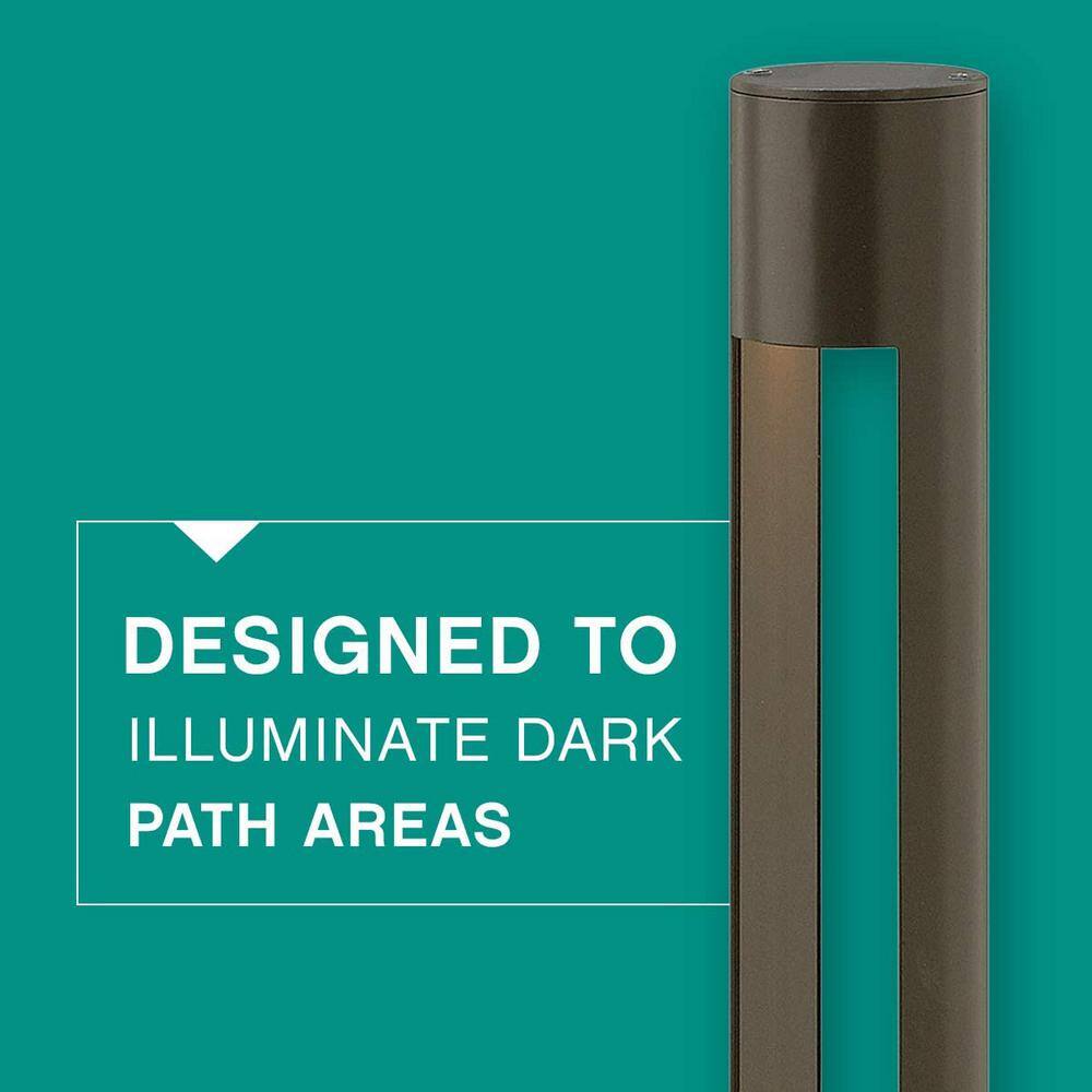Satin Black 30" Aluminum LED Pathway Bollard Light